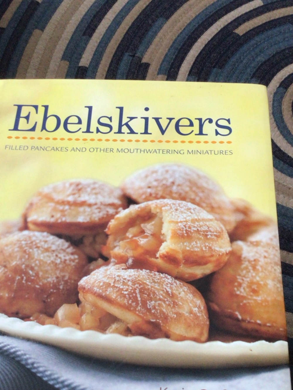 Ebelskivers Cookbook - Yellow Cover with Food Photography